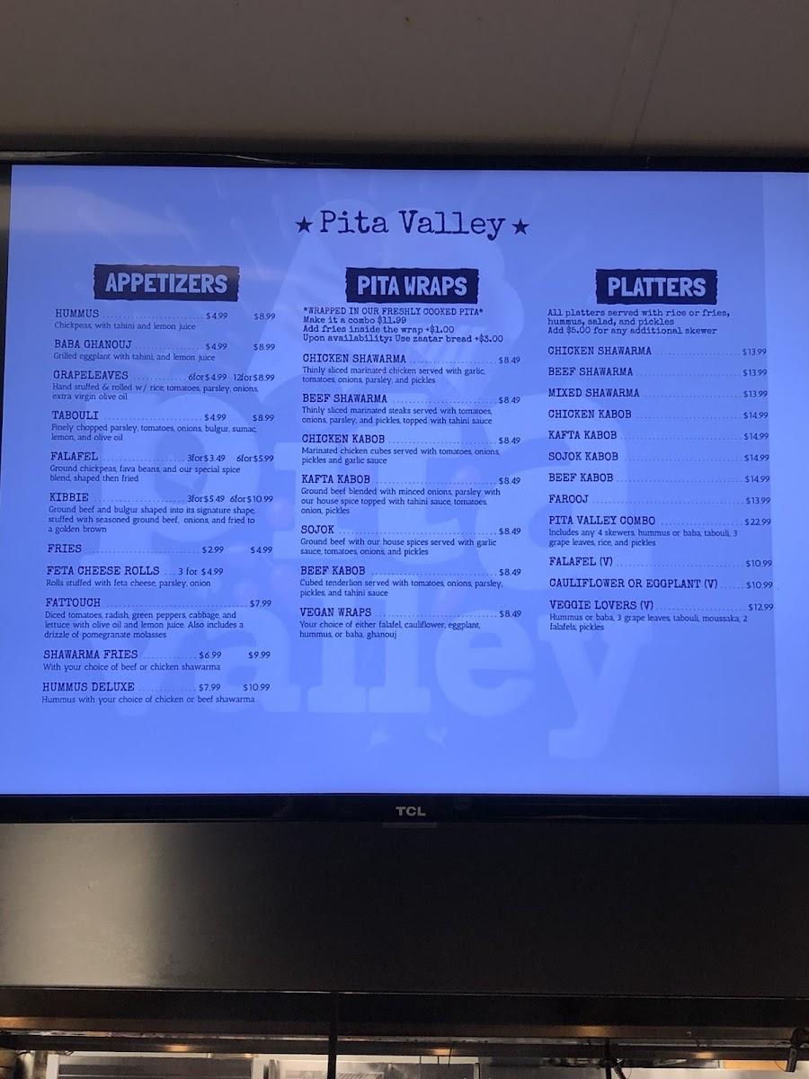 Pita Valley Menu - Image 2