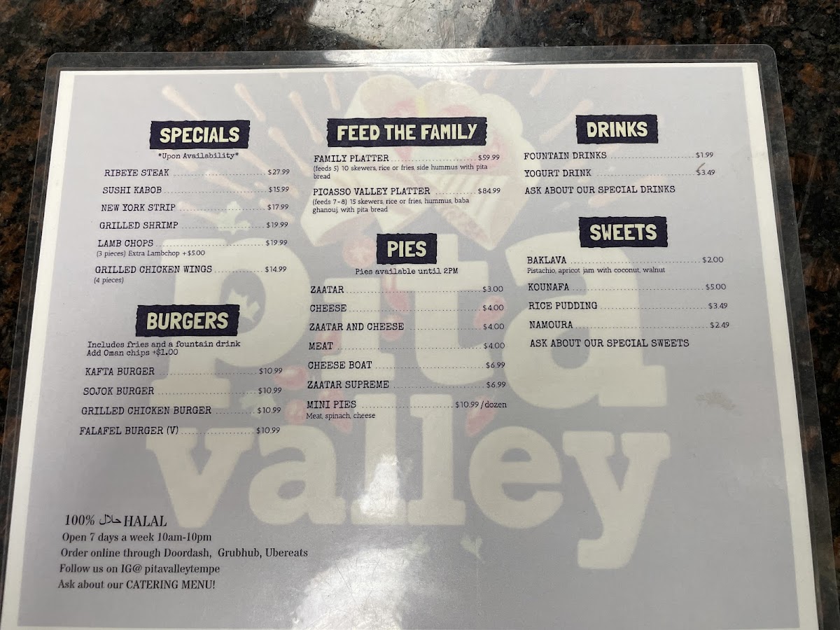Pita Valley Menu - Image 3